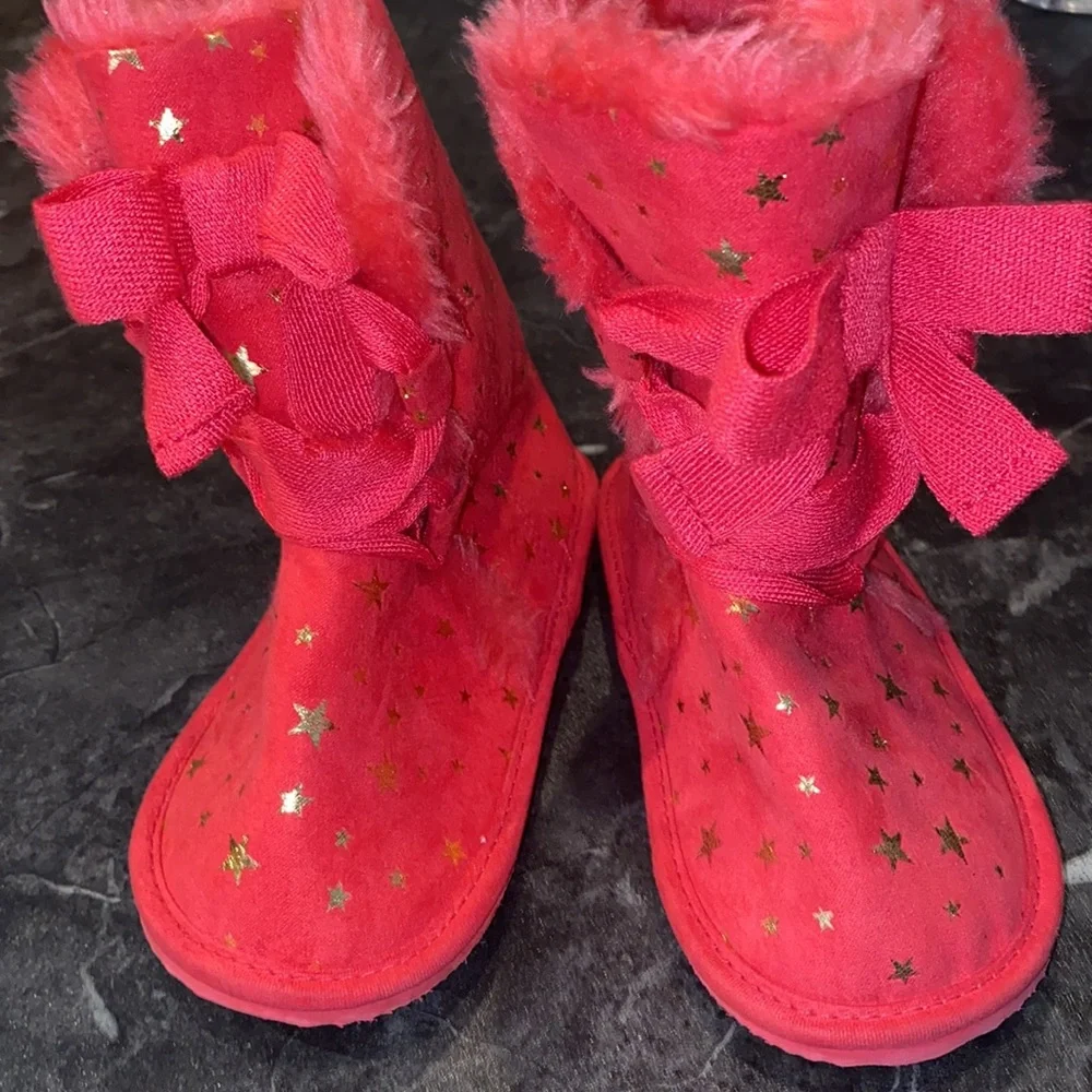 Crazy 8 Pink & Gold Star ⭐️ Boots